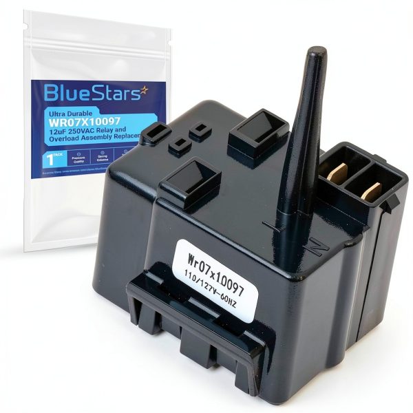 BlueStars WR07X10097 12uF 250VAC Relay & Overload for G.E-0