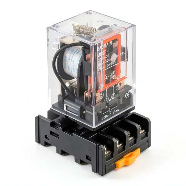 Baomain Power Relay MK2P-I 12VDC DPDT 8 Pin Plug-in Terminal Socket-0