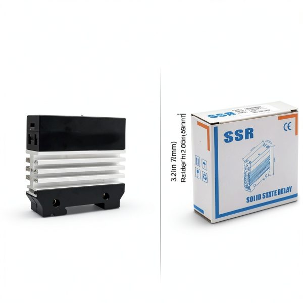 Din Rail Solid State Relay LCTC 40A DC-to-AC Heat Sink, 0.96in Width-3