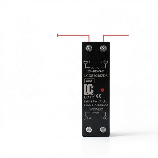 Din Rail Solid State Relay LCTC 40A DC-to-AC Heat Sink, 0.96in Width-2
