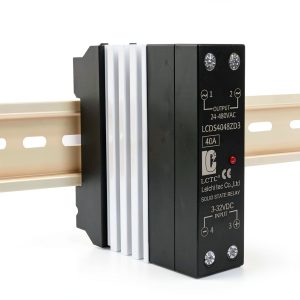 Din Rail Solid State Relay LCTC 40A DC-to-AC Heat Sink, 0.96in Width-0