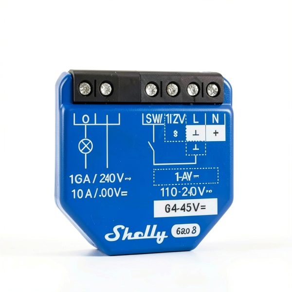 Shelly 1 Gen3 WiFi Smart Relay Switch 16A Dry Contacts Home Automation-4