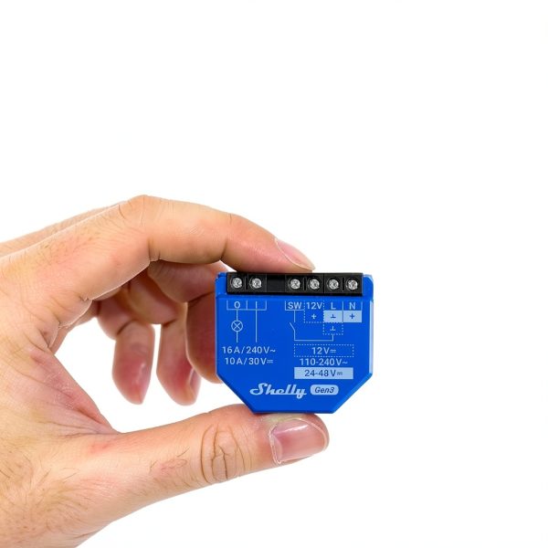 Shelly 1 Gen3 WiFi Smart Relay Switch 16A Dry Contacts Home Automation-1