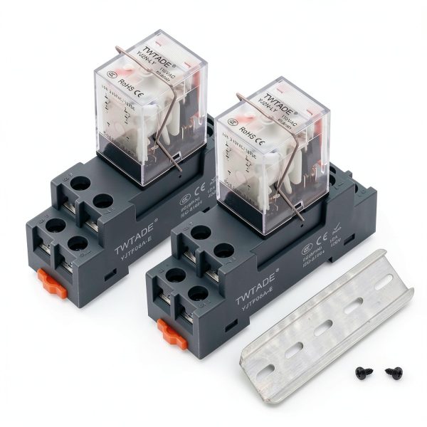Electromagnetic Relay TWTADE YJ2N-LY 8-Pin 10A 110V Indicator Light-0