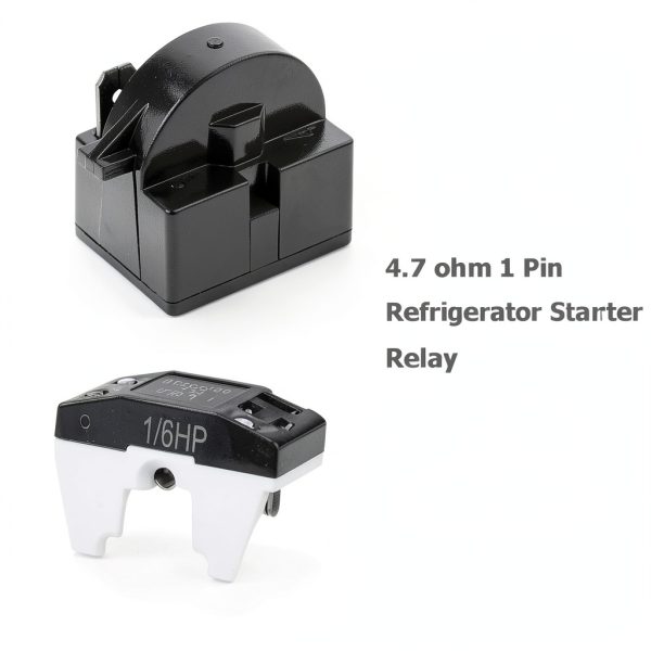 Refrigerator Compressor Relay Kit XIAOLONGLEE 4.7 Ohm 1Pin Starters-1