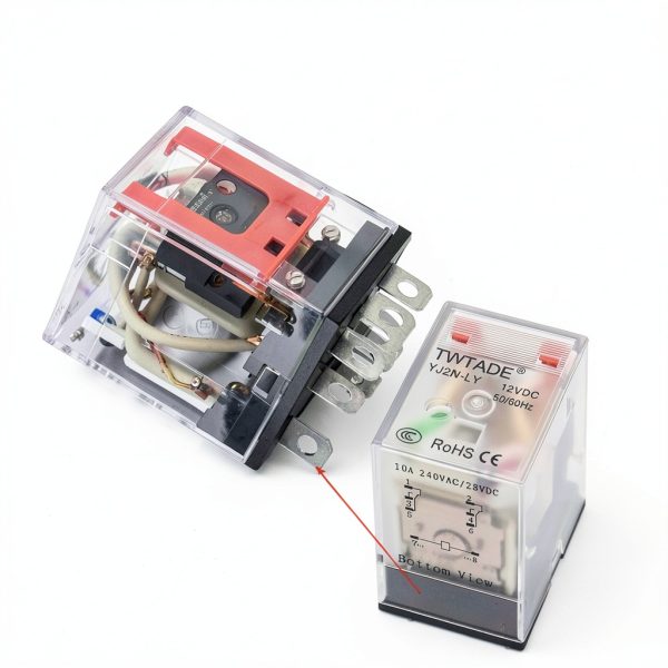 Electromagnetic Relay TWTADE YJ2N-LY 8-Pin 10A 110V Indicator Light-3